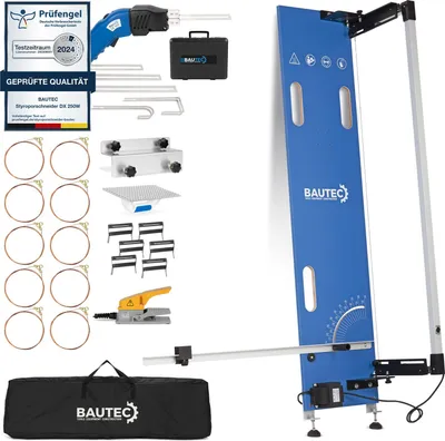 Produktbild von BAUTEC Styroporschneider GAZELLE Modell 2.1 mit Standnoppen + STYROCUTTER 250 W (Dauerbetrieb) » Premium-Set