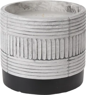 Produktbild von Pro Garden Citronella-Kerze im grauen Keramiktopf