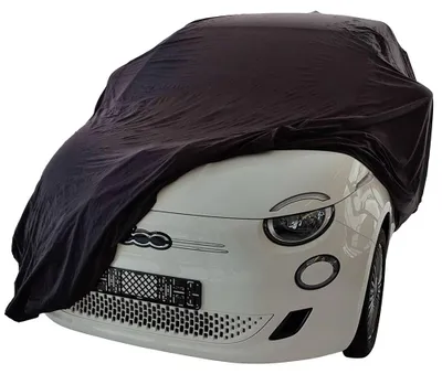 Image de Housse de voiture extérieure adaptée à Fiat 500 E Noir Imperméable et