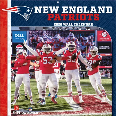 Produktbild von Turner New England Patriots NFL 30,5 x 30,5 cm Team Wandkalender 2026