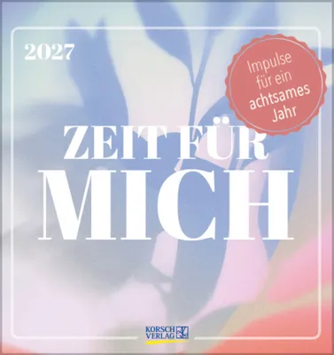 Produktbild von Korsch Postkartenkalender Zeit für mich 2027, 17 x 16 cm, zum Aufstellen, mit Postkartenfunktion