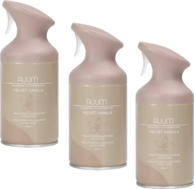 Produktbild von RUUM Raumduftspray Velvet Vanilla (3er Pack) je 250ml