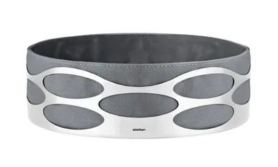Produktbild von stelton Edelstahl Brotschale Brotkorb Brottasche Embrace grau x-28-3-4