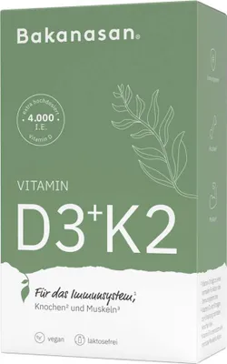 Obrázok produktu pre Bakanasan Vitamín D3+K2 Kapsule 60 kapsúl