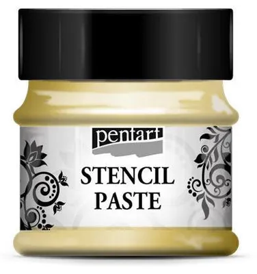 Obrázek produktu pro Šablónovací pasta perleťová 50ml Stencil paste Pentart - vanilla