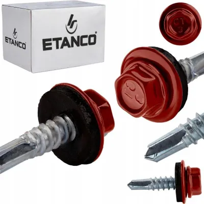 Obrázok produktu pre ETANCO GT5 samorezné skrutky kov - kov 5,5 x 32 mm RAL 3011 250 ks.