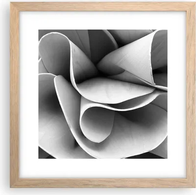 Produktbild von Gerahmtes Poster - Rahmen in heller Eiche - Material Ornament Stück - 30x30 cm - Wand Bild - Wanddeko - Wandbilder - Kunstposter - Wandposter - Bilderrahmen - Bilder - Kunstdruck - P2NAC30x30-4993