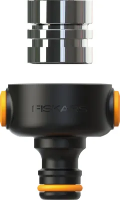 Obrázek produktu pro Fiskars 1027062, Konektor hadice, Kov, Černá, Oranžová, Stříbrná
