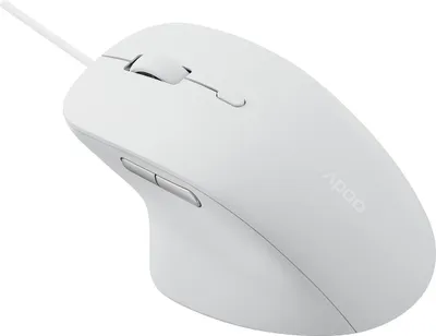 Immagine prodotto di Rapoo Mouse ottico silenzioso N500, con cavo, bianco (00221170)