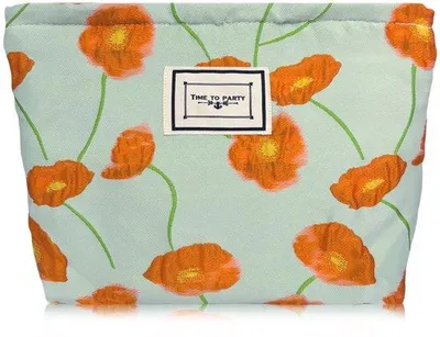 Immagine prodotto di Astuccio a righe nere, organizer da viaggio, beauty case, da donna, portatile