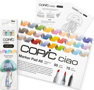 Produktbild von COPIC Marker ciao "LAYER & MIX Starter Set" Pastell