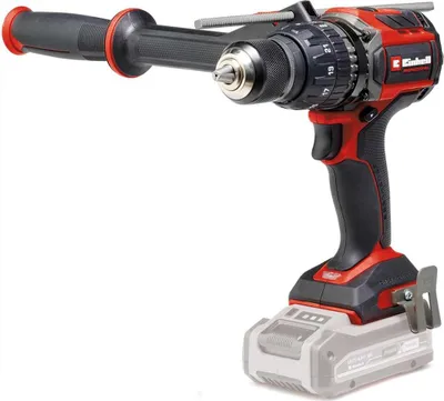 A cordless drill with a battery pack attached, shown against a white background.