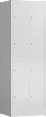 Produktbild von Schließfachschrank Fächerschrank 8 Fächer Spind 180x60x50cm lichtgrau X-520420