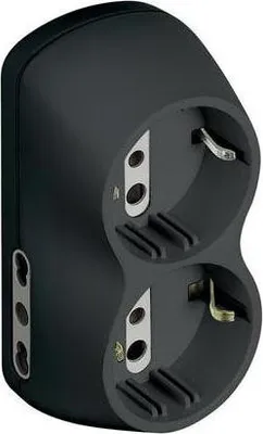 Obrázok produktu pre bticino S3614G, 250 V, 16 A, Antracit, Samec/Samica