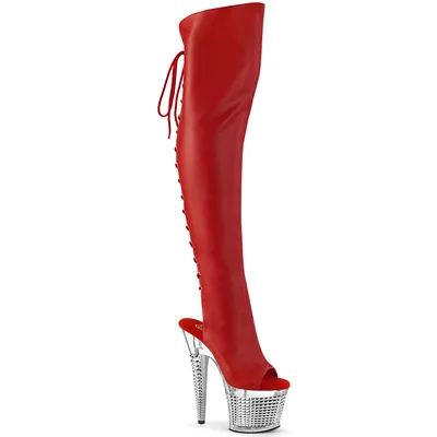 Obrázok produktu pre SPECTATOR-3019 dámske čižmy Pleaser, červené , EU 38, US 8