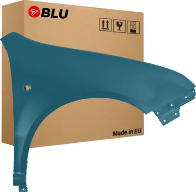 Produktbild von BLU Kotflügel Passend für Skoda Fabia I (6Y) 9432 Rechts Blau AdmiralBlau | 1999-2007 | Vorderseite Vorne | Lackiert | Einbaufertig