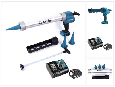 Image de Makita DCG 180 RM1X Pistolet à cartouche sans fil 18 V 300 / 600 ml + 1x batterie 4,0 Ah + chargeur