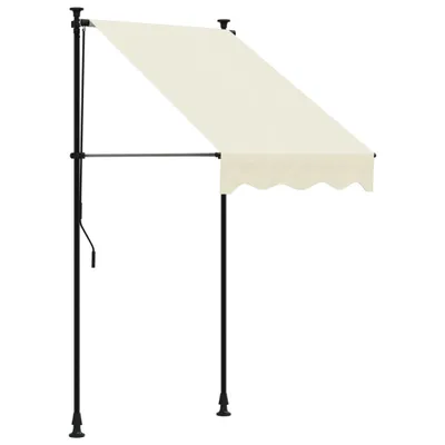 Immagine prodotto di Tenda da sole retrattile crema 100x150 cm in tessuto e acciaio