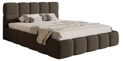Produktbild von Selsey Cloudy – Polsterbett 120x200 cm, Bouclé Braun