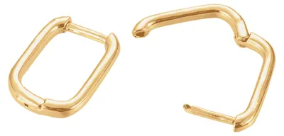 Immagine prodotto di Orecchini a bottone Heideman da donna, modello Rectian, finitura lucida color oro