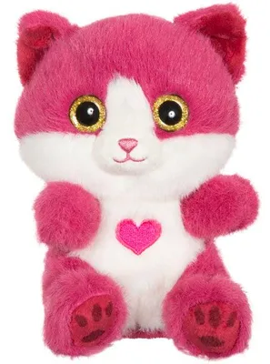 Obrázok produktu pre Plyšová hračka Cutydoo – Milujúca mačka – GIPSY TOYS – 13 cm – malinovo ružová