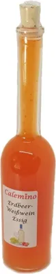 Produktbild von Erdbeer-Weißwein-Essig mit 16,7% frischen Erdbeeren naturtrüb 200ml
