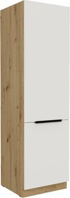 Obrázok produktu pre Potravinová skriňa LUNARA - šírka 60 cm, biela / dub artisan