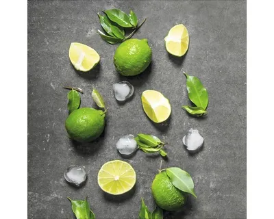 Produktbild von Glasbild Green & Yellow Lime 20x20 cm
