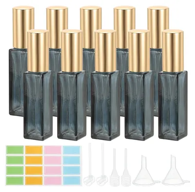 Imagen del producto de Solidchoice: Botellas de viaje recargables para perfume, con etiquetas y pipeta