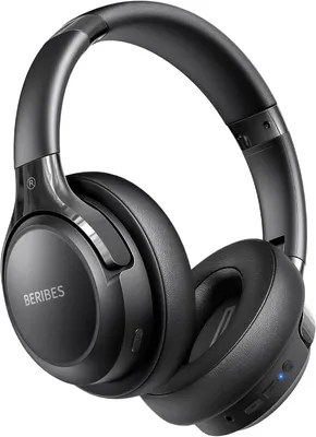 Produktbild von BERIBES Over-Ear Bluetooth Kopfhörer mit 65h Spielzeit, 6 EQ-Modi, HiFi Stereo, Mikrofon, BT 5.3, Kabelanschluss 3.5mm