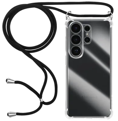 Image de Avizar, coque en silicone avec lanière de 70 cm pour Samsung Galaxy S26 Ultra, transparente