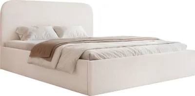 Image de Selsey Sonvivo - Lit rembourré 180x200 avec sommier, chenille, couleur crème