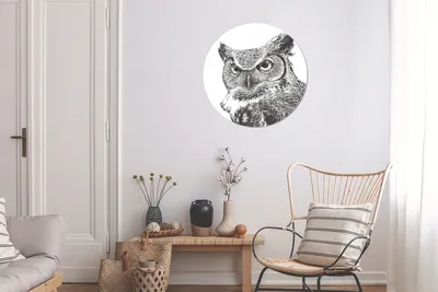 Produktbild von MuchoWow® - Wand Kreis - Das Schlafzimmer - Die Bilder - Wandmalerei - Kunst für das Haus - das Plastik