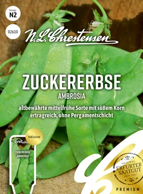 Artikelbild 1 von 'Zuckererbse Ambrosia' aus der Kategorie Zuckererbsensamen