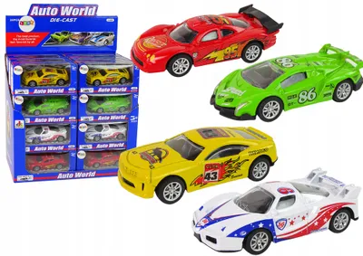 Obrázek produktu pro Auto Sportowe Wyścigowe Resorak Wyścigi 4 Kolory 1:43
