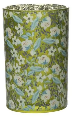 Image de Porte-bougie Mars & More Marie, motif floral, grand modèle, 18 cm