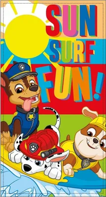 Produktbild von Paw Patrol Badetuch Strandtuch Handtuch 140 x 70 cm Strandlaken Duschtuch