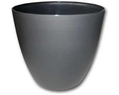 Obrázok produktu pre Obal na kvetináč plastový Ella Ø 13 cm fliter matný antracit