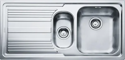 Produktbild von Franke LLL 651, Aufsatzwanne, Rechteckig, Edelstahl, Edelstahl, 2 Becken, Rechteckig