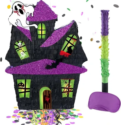 Productafbeelding van Piñata Halloween kasteel - Spookhuis verjaardag decoratieset