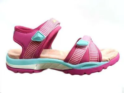 Produktbild von Kinder Sandalen in Rosa aus Kunstfaser/Textil mit Kunstfaser-Innenmaterial und Kunstfaser-Sohle