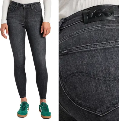 Produktbild von LEE, Damen Jeanshose, Slim fit, SCARLETT HIGH ZIP, W29 L29, Grau, Jeans, baggyjeans, buggy