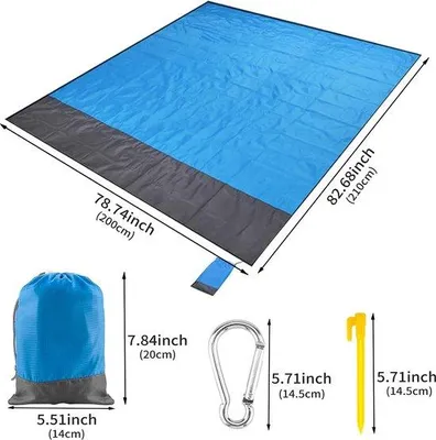 Zdjęcie produktu dla Koc piknikowy Famanu – wyjątkowo duży i trwały – 210 x 200 cm