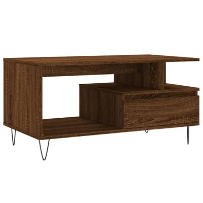 Produktbild von Couchtisch Braun Eichen-Optik 90x49x45 cm Holzwerkstoff