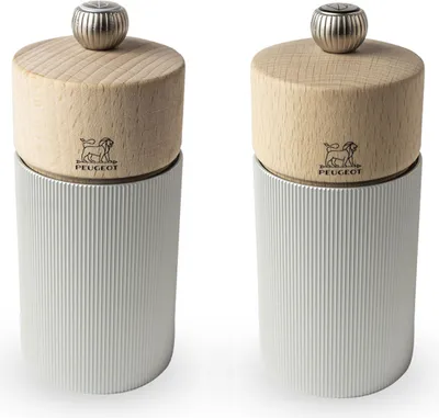 Produktbild von Dekomiro Peugeot Set Line ALU Manuelle Salz- und Pfeffermühle 12 cm