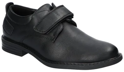 Produktbild von American Club KOM67, Jungen Halbschuhe Kommunionschuhe Klettverschluss elegant bequem, Schwarz 33