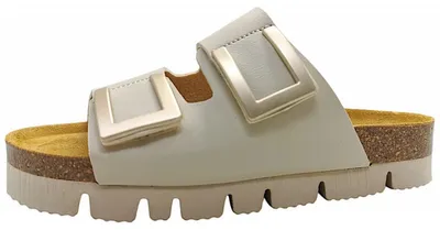 Produktbild von Dr. Brinkmann  Damenschuhe Pantoletten Fußbett Weiß Freizeit, Schuhgröße:37 EU