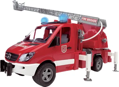 Produktbild von BRUDER Mercedes Benz Sprinter Fire engine, 4 Jahr(e), ABS Synthetik, Grau, Rot, Weiß