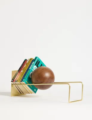 Produktbild von Skye Decor, Toke - Antique Gold, Buchstütze, Antikgold, 100% METALL, 16,5 x 49 x 18 cm
