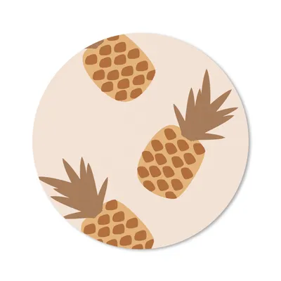 Produktbild von MuchoWow® Mauspad Mousepad Sommer - Ananas - Obst 20x20 cm - Mousepads - Maus Mat - Pad - Mausunterlage - Schreibtischmatte